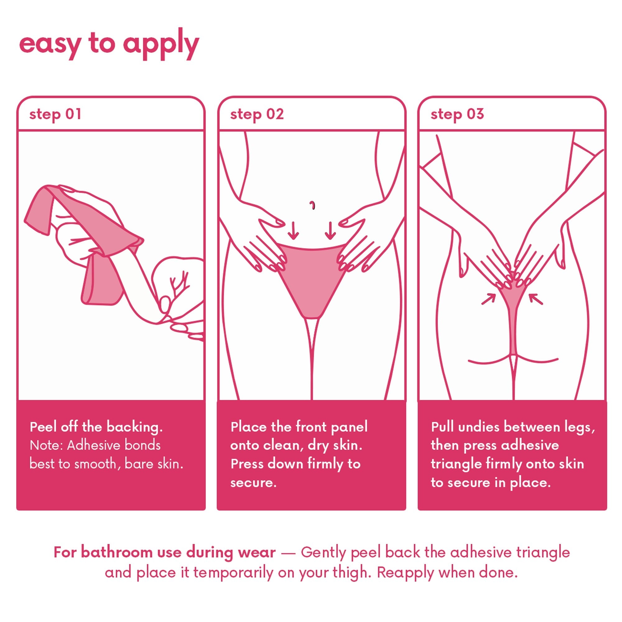 CAKES Invisible™ undies 3-Pack