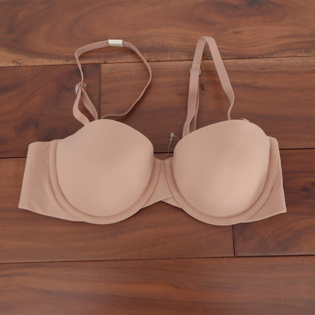 Calvin Klein Lightly Lined Bra Women's 32B Cedar Underwire Adjustable Strap