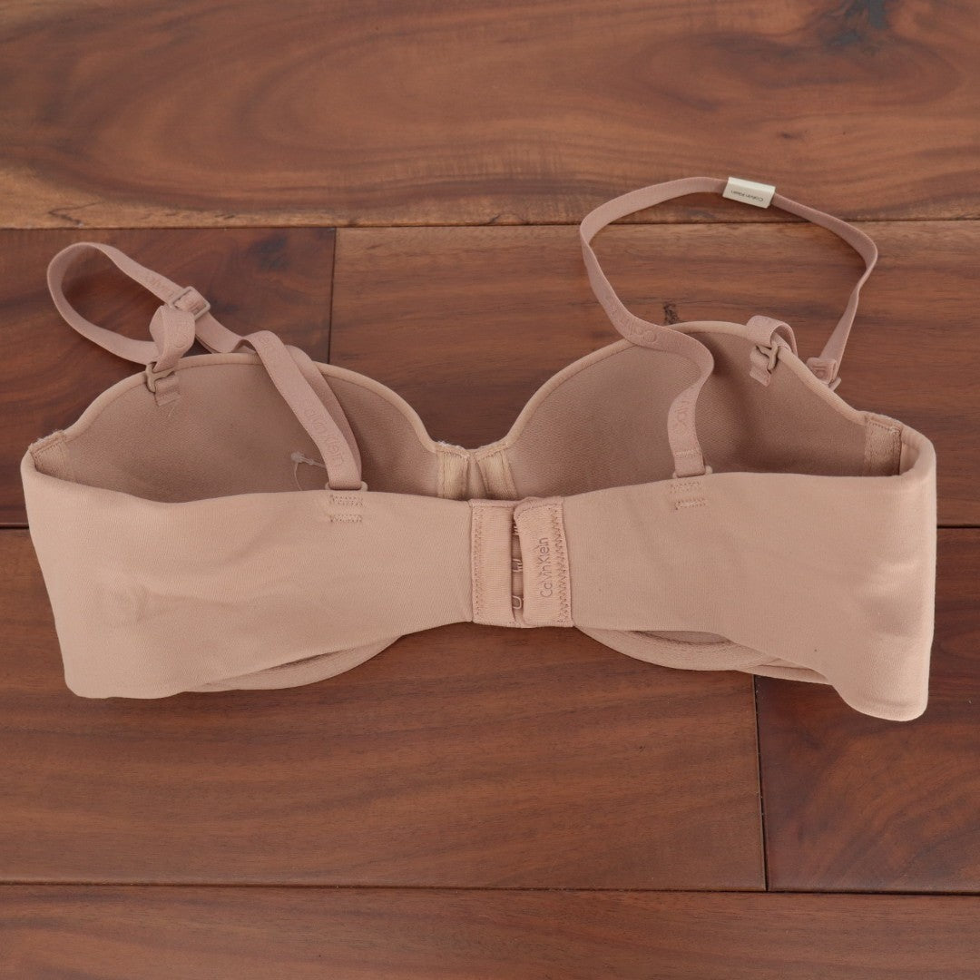 Calvin Klein Lightly Lined Bra Women's 32B Cedar Underwire Adjustable Strap