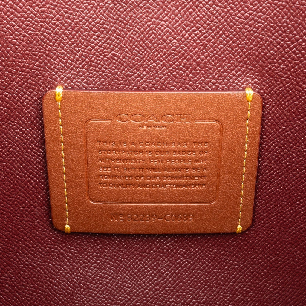 Coach Pebbled Leather Willow Tote Shoulder Bag