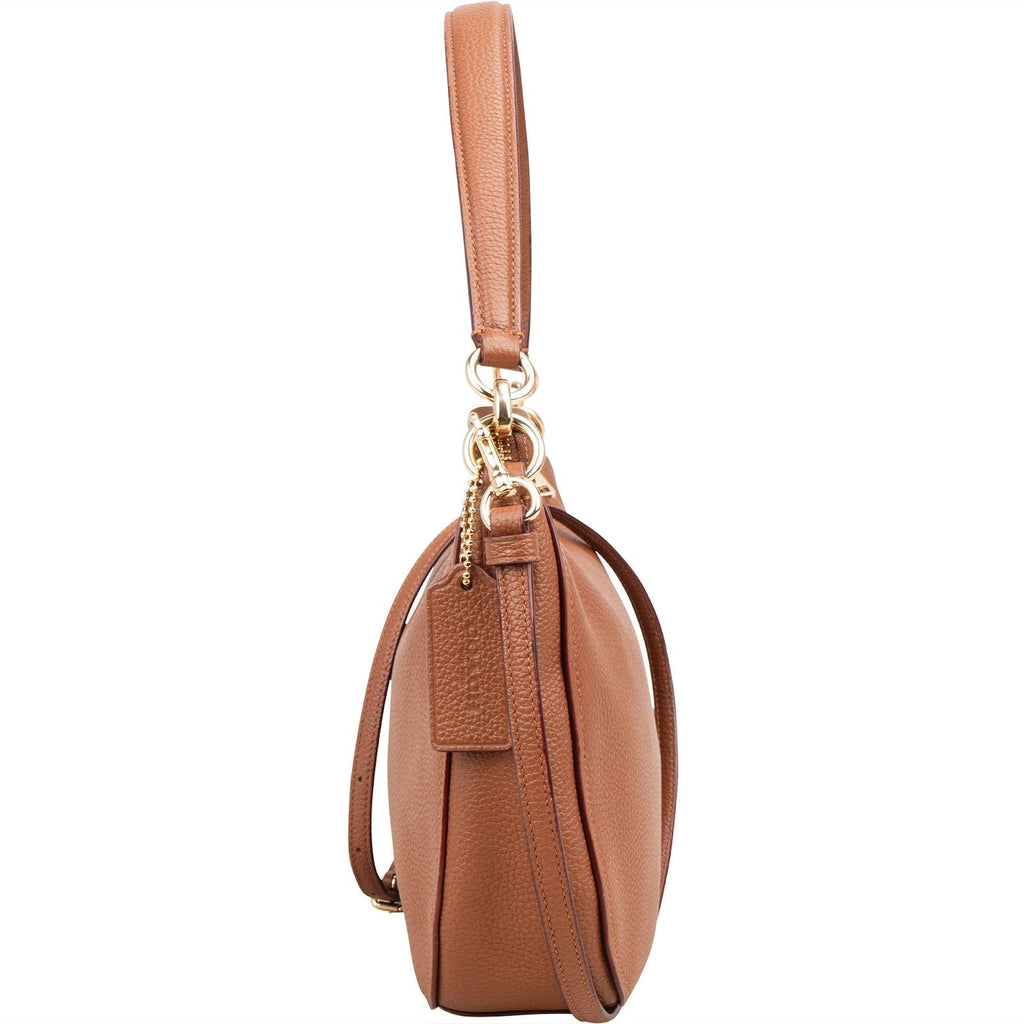 Coach Pebbled Leather Cary Shoulder Crossbody Bag