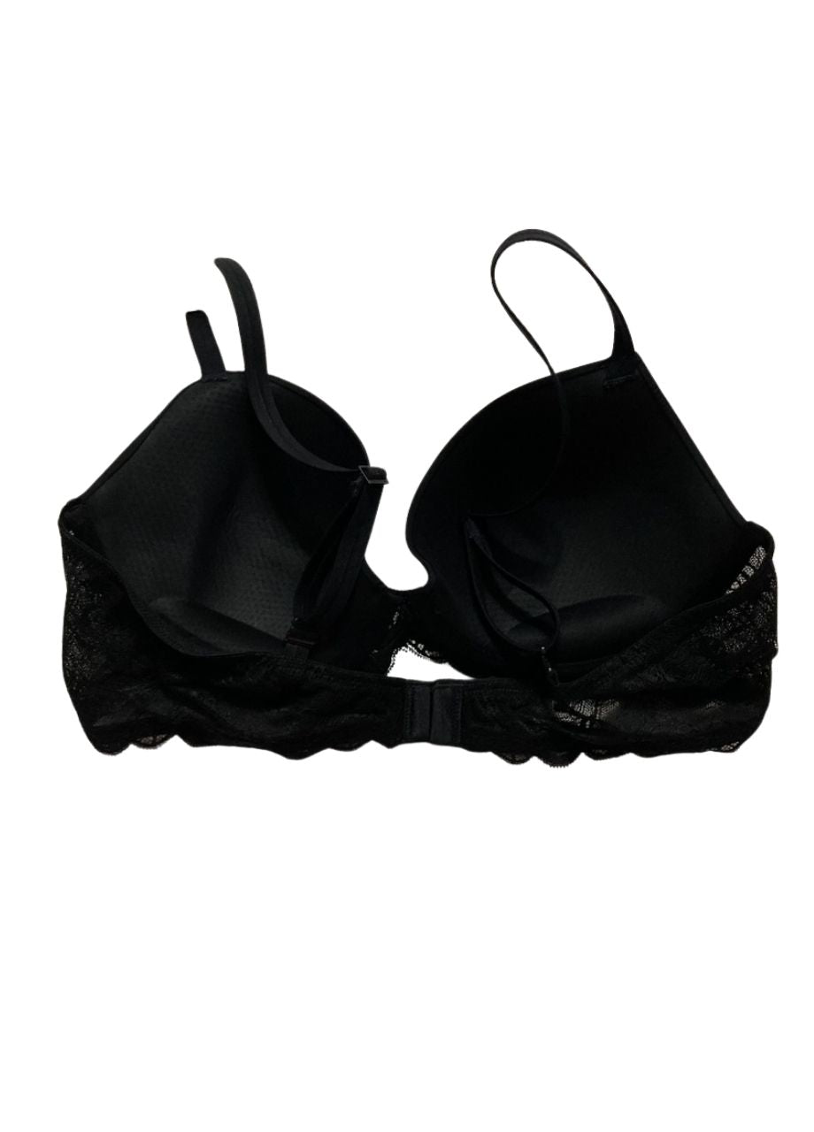 CALVIN KLEIN Sensual Stretch Lace Lift Demi Bra BLACK 38B