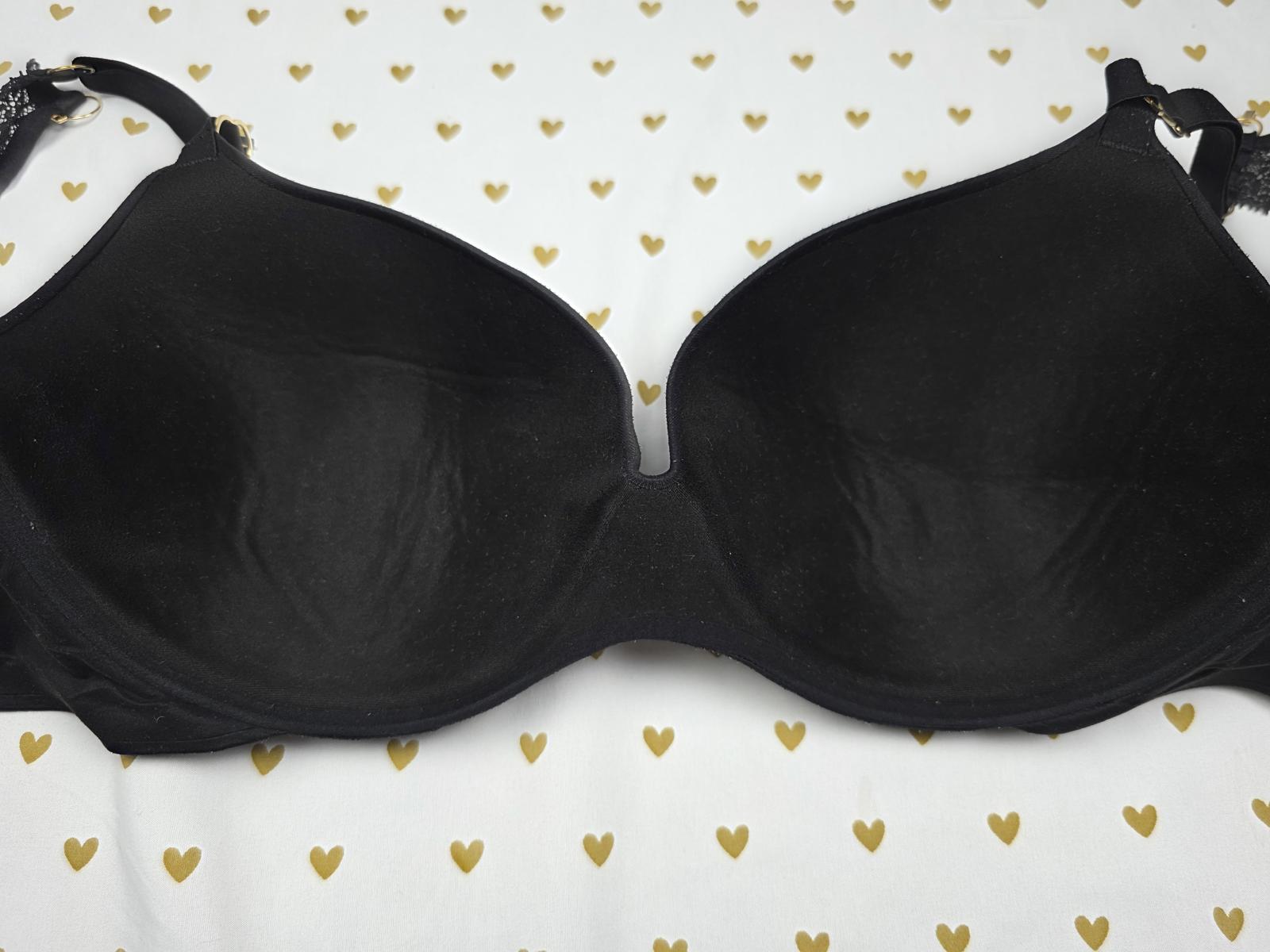 Victorias Secret Black INCREDIBLE Bra Lined Demi 36DD