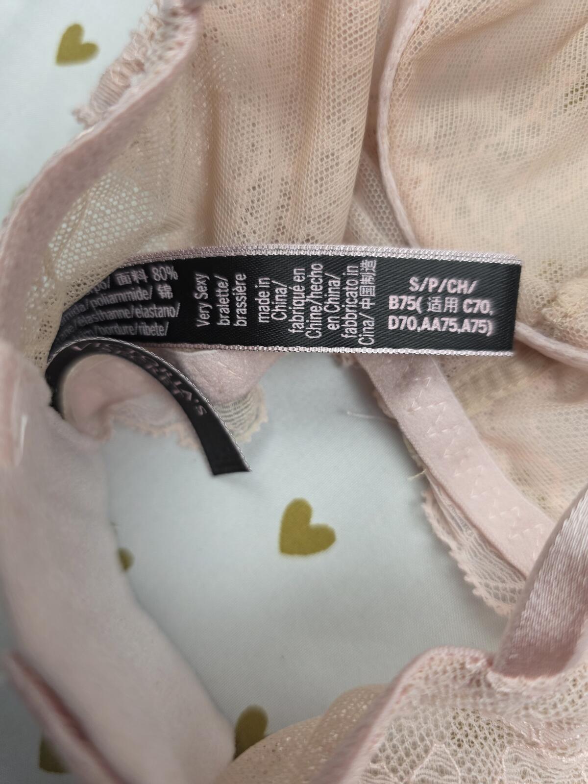 Victorias Secret  High Line Bralette Bra Top Tank Strappy Lace SMALL