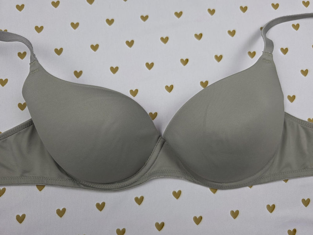 Victorias Secret PINK Olive Green 32C Wear everywhere Lightly Lined Bra