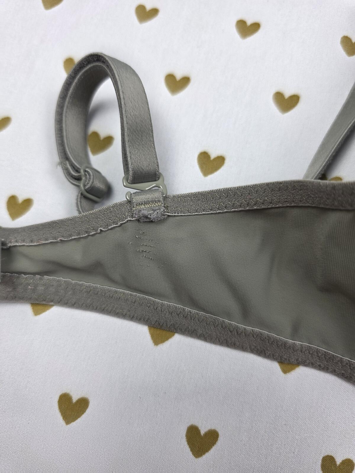 Victorias Secret PINK Olive Green 32C Wear everywhere Lightly Lined Bra