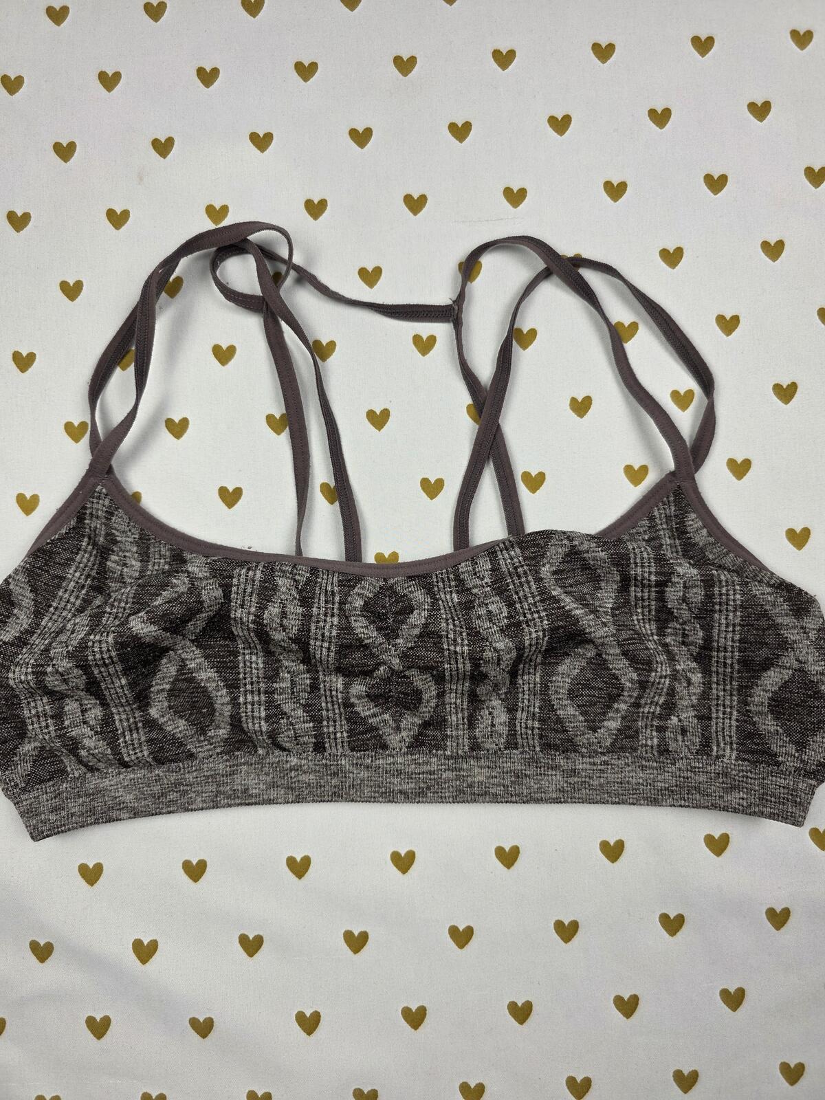 Victorias Secret  Stretch Comfy Bralette Bra Top Tank Medium Caged Strappy
