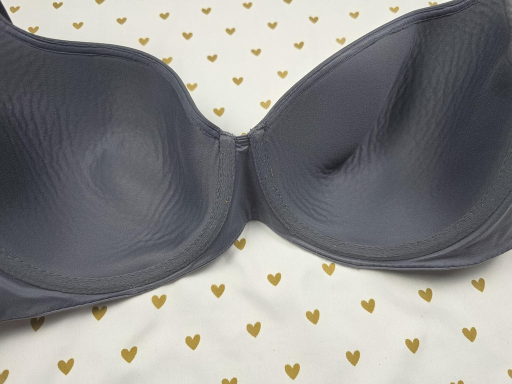 Victoria's Secret Grey Soft Body by Victoria Lined Demi Balconette Bra 38DD