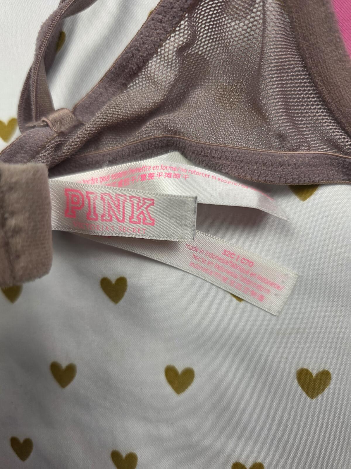 Victorias Secret PINK Polka Dot 32C Wear Everywhere T Shirt Bra