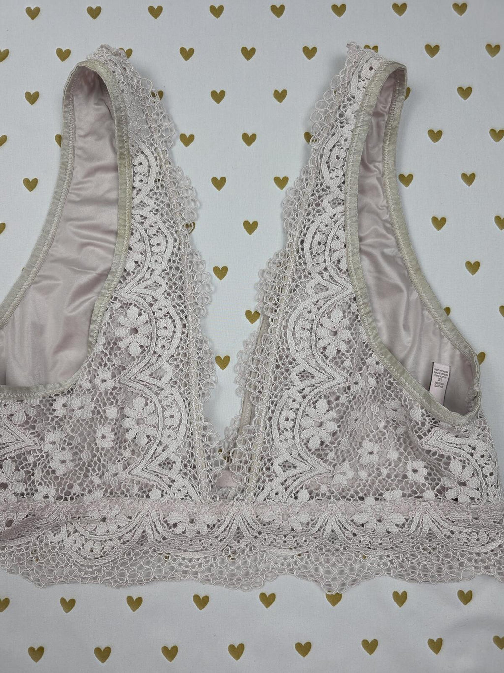 Victorias Secret Lacey Comfy stretch Large Bralette Bra Top Tank