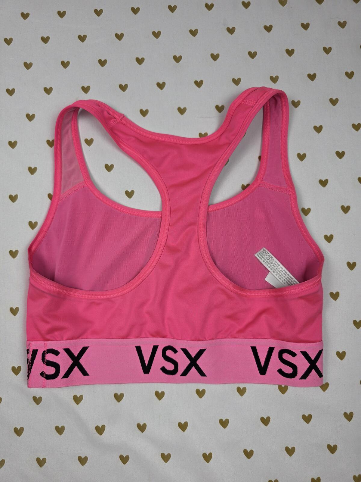 Victorias Secret VSX Hot PInk SMALL SPORTS BRA Bralette Bra Top Tank