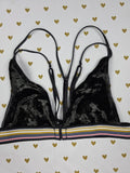 Victorias Secret Velvet Sexy Triangle XS Bralette Bra Top Tank