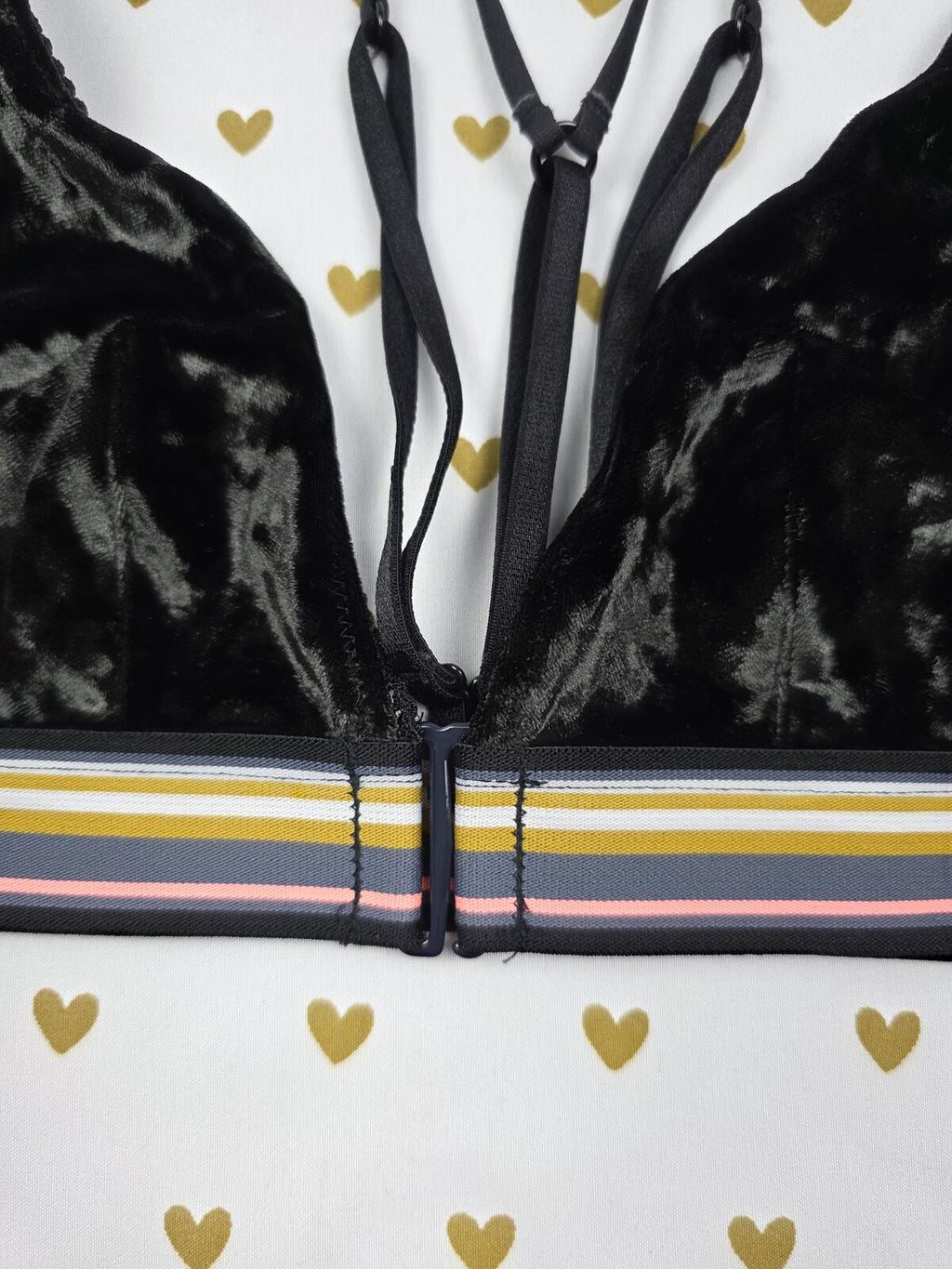 Victorias Secret Velvet Sexy Triangle XS Bralette Bra Top Tank
