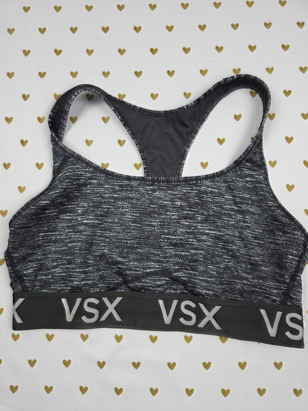 Victorias Secret VSX Sports Bra Large Grey Bralette Bra Top Tank