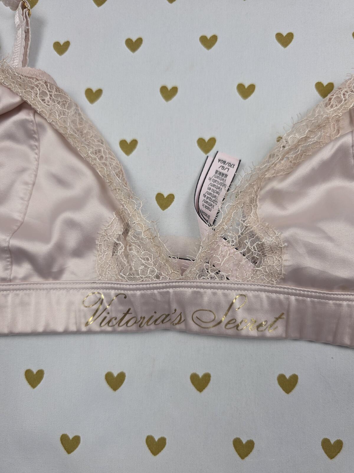 Victorias Secret Satin Sexy Large Lounge Bralette Bra Top Tank