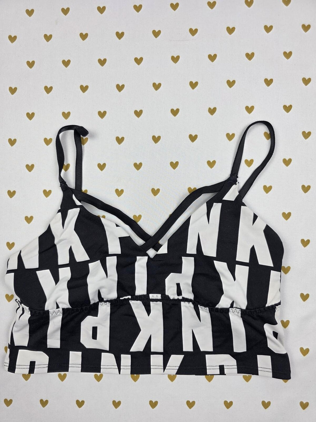 Victorias Secret Pink  Logo Sports Bra Ultimate XS Bralette Bra Top Tank