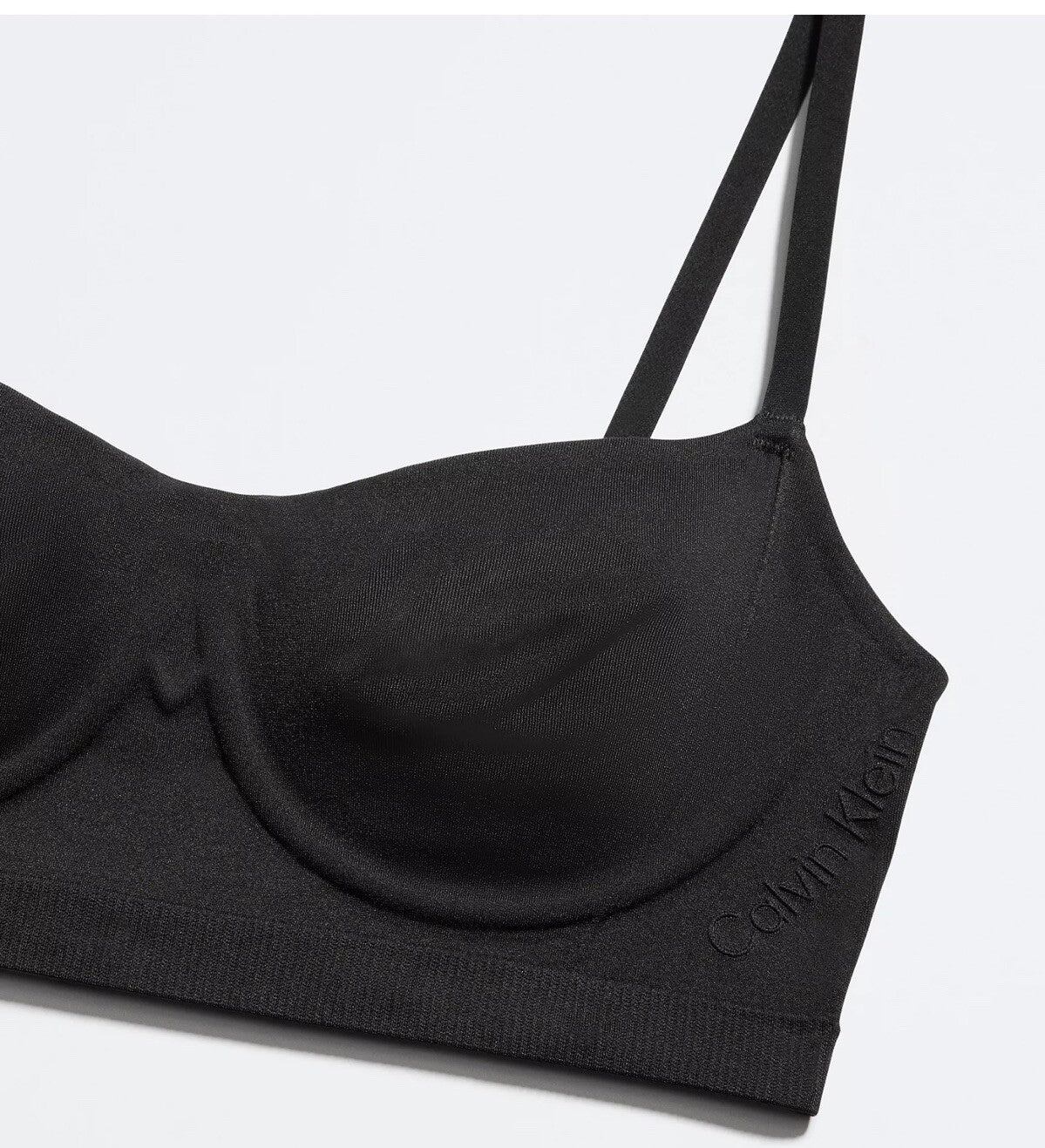 Calvin Klein Women's Bonded Flex Balconette Bralette QF6609, Black, Small $52