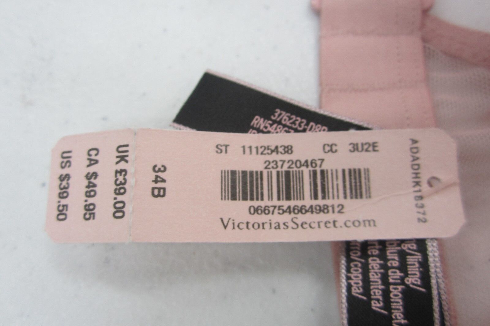 *NWT* Victoria's Secret Very Sexy Lace Unlined Plunge Bra   Size 34B