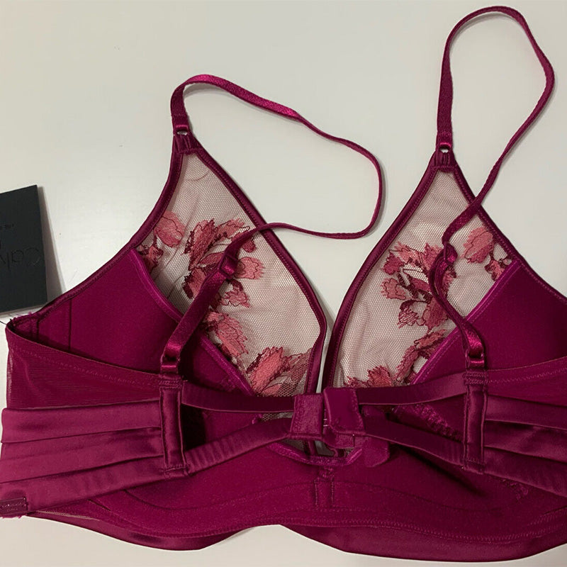 Calvin Klein CK Black Collection Temptation Burgundy 34B
