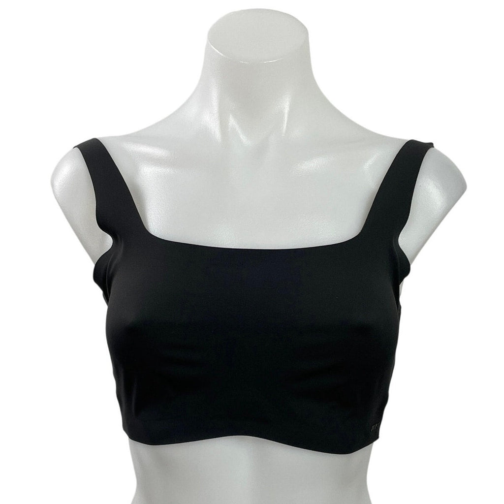 Skims Women's Black Square Neck Sleeveless Bralette Bra Crop Top Size M-DD