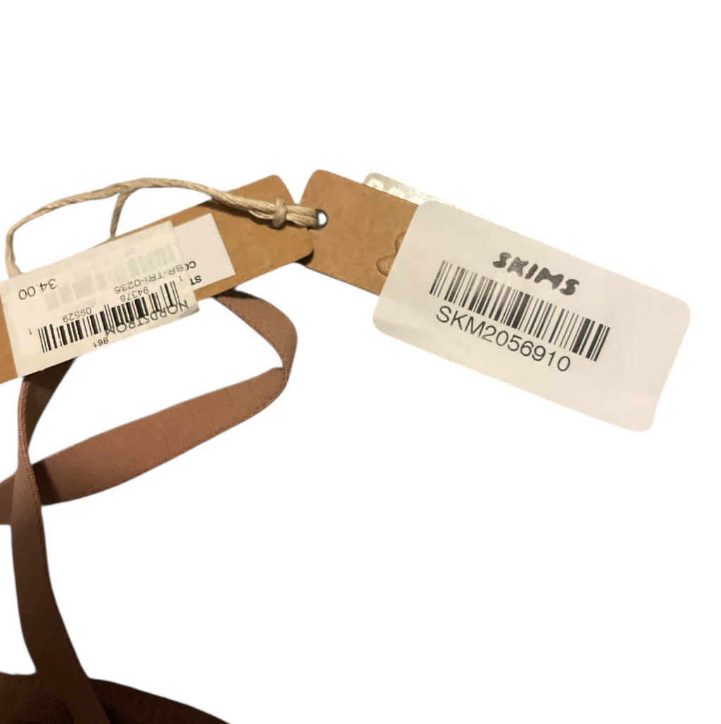 SKIMS Fits Everybody Crossover Bralette in the color Sienna. (Large)