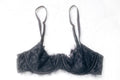 Victoria's Secret 32C Dream Angels Push-up Unpadded Unlined Lace Demi Bra Black