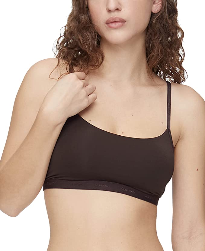 Calvin Klein New Comfort Logo Unlined Bralette - QF6757