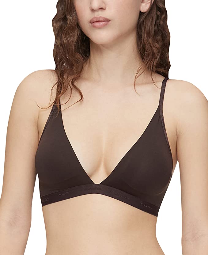 Calvin Klein New Comfort Logo Light Lined Triangle Bralette - QF6758