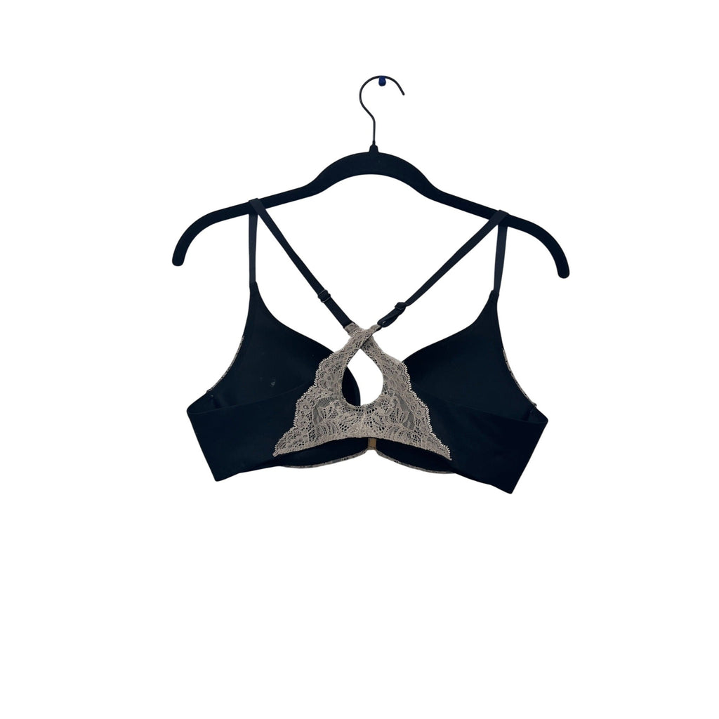 Victorias Secret Lace Trim Push-Up Bra Cross Back Design #548A