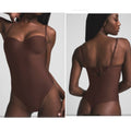SKIMS Body Molded Underwire Thong Bodysuit in Cocoa - Size Medium
