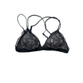 Victoria's Secret Bralette Womens Small Black Lace Triangle Wireless Sheer