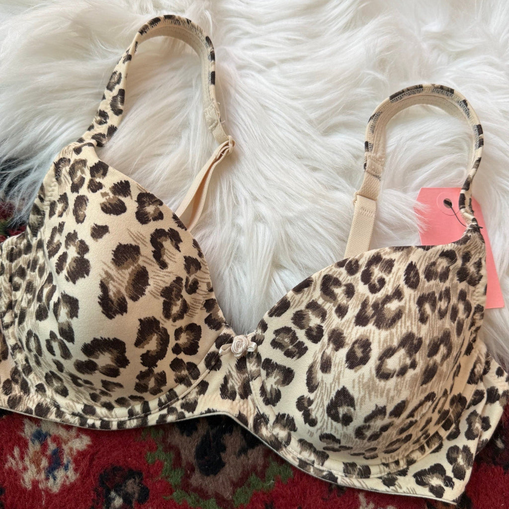 Victoria's Secret Vintage Y2K Animal Print Bra - 34C