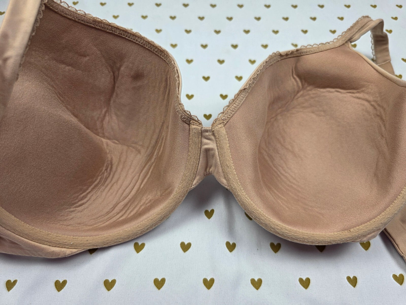 Victorias Secret Beige Lined Perfect coverage bra 38DDD