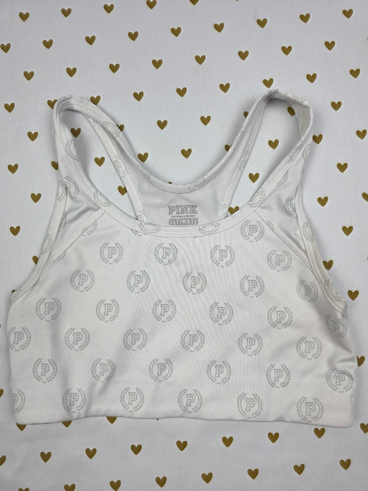 Victorias Secret Pink Ultimate Sports bra crest SMALL Bralette Bra Top Tank