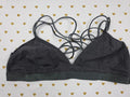 Victorias Secret XL Black strappy Bralette Bra Top Tank