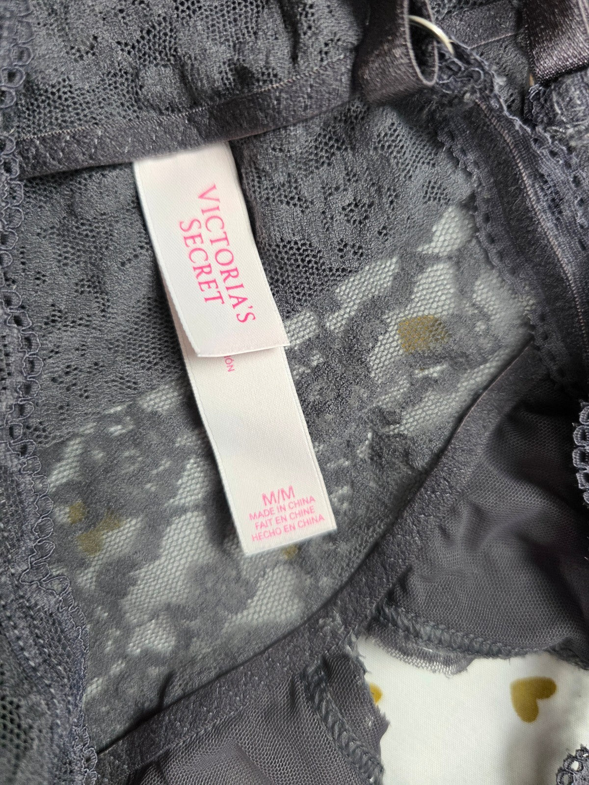 Victorias Secret Grey Stretch racerback Medium Bralette Bra Top Tank