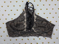 Victorias Secret Black High Line Lacey Small Bralette Bra Top Tank