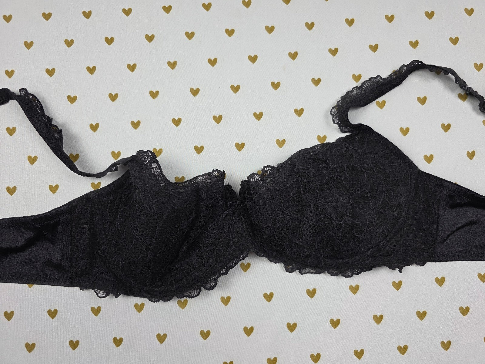 Victorias Secret Vintage Y2k Black 38C Push Up Bra