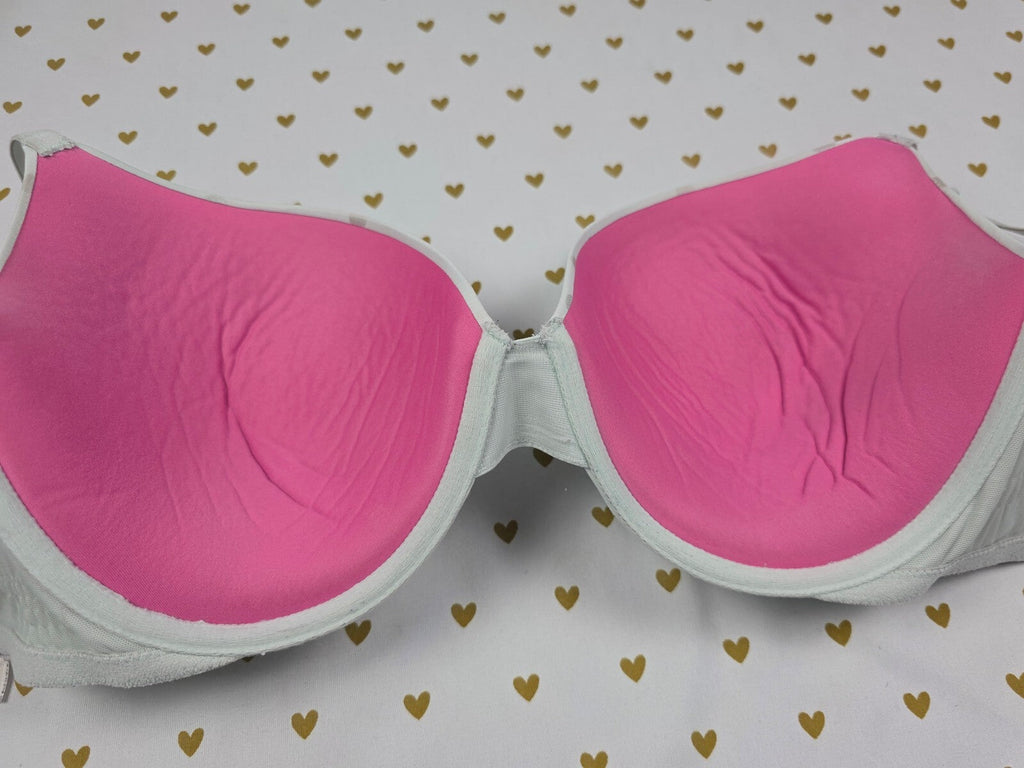 Victorias Secret PINK Polka Dot 38DD Wear Everywhere Push Up Bra