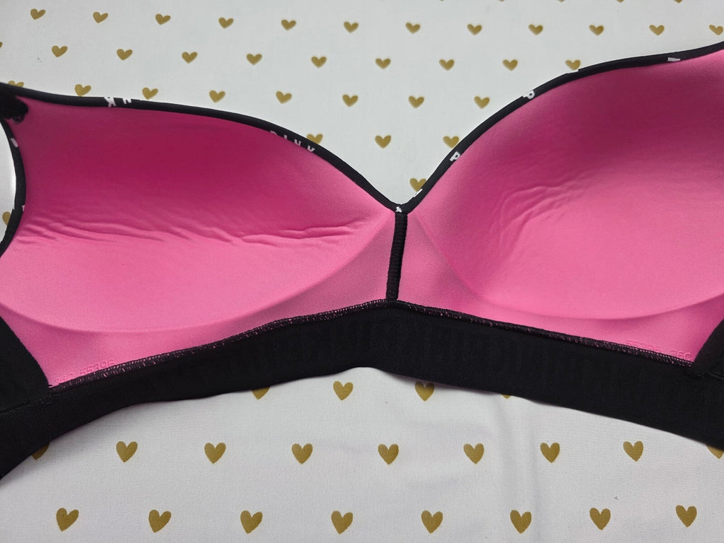 Victorias Secret Pink Logo 36C Wireless No Wire Bra Wear Everywhere