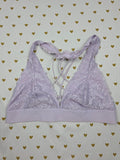 Victorias Secret Pink  Purple Strappy Lace MEDIUM Bralette Bra Top Tank