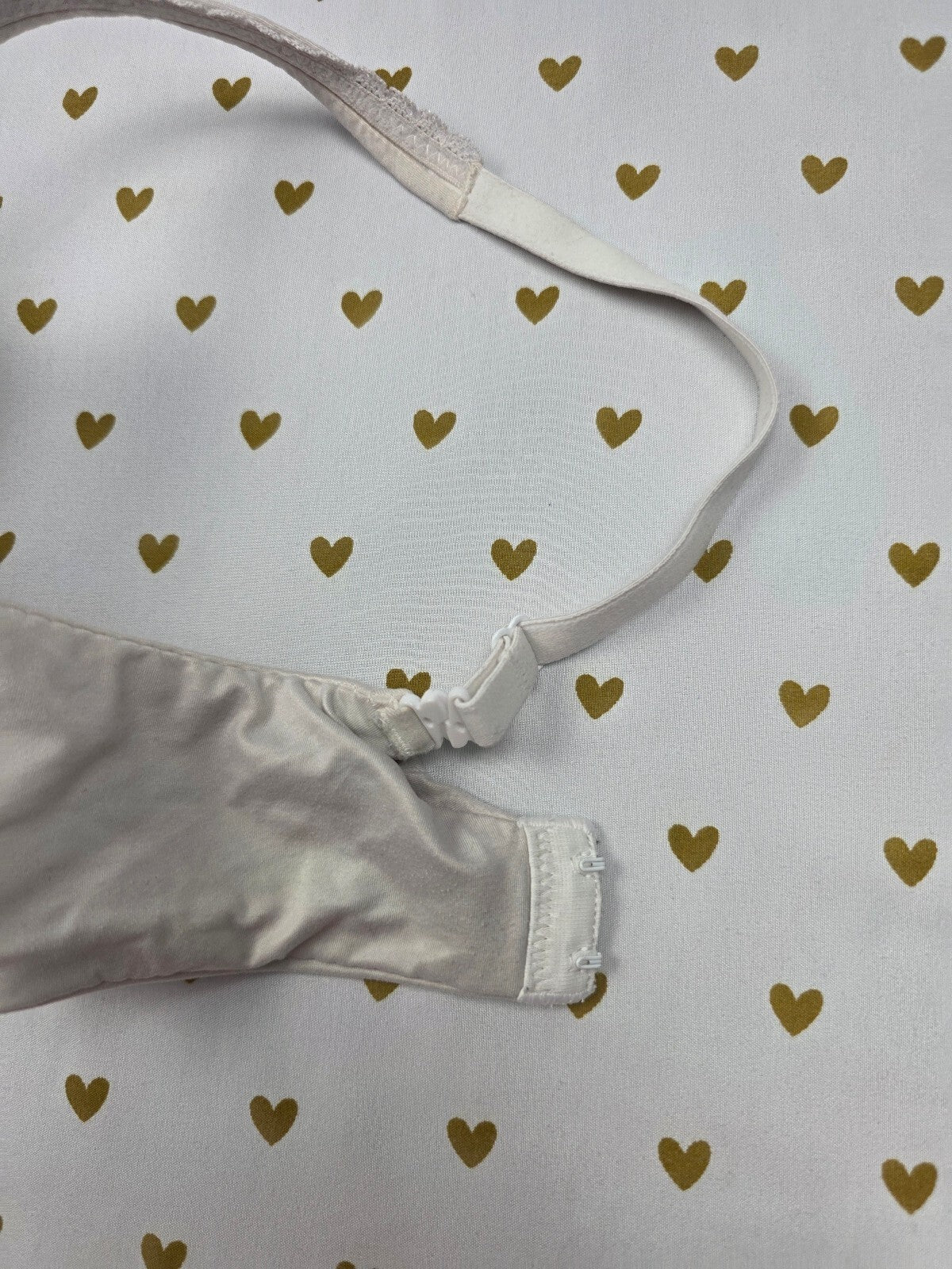 Victorias Secret White Lined Demi Balconette Bra 34D