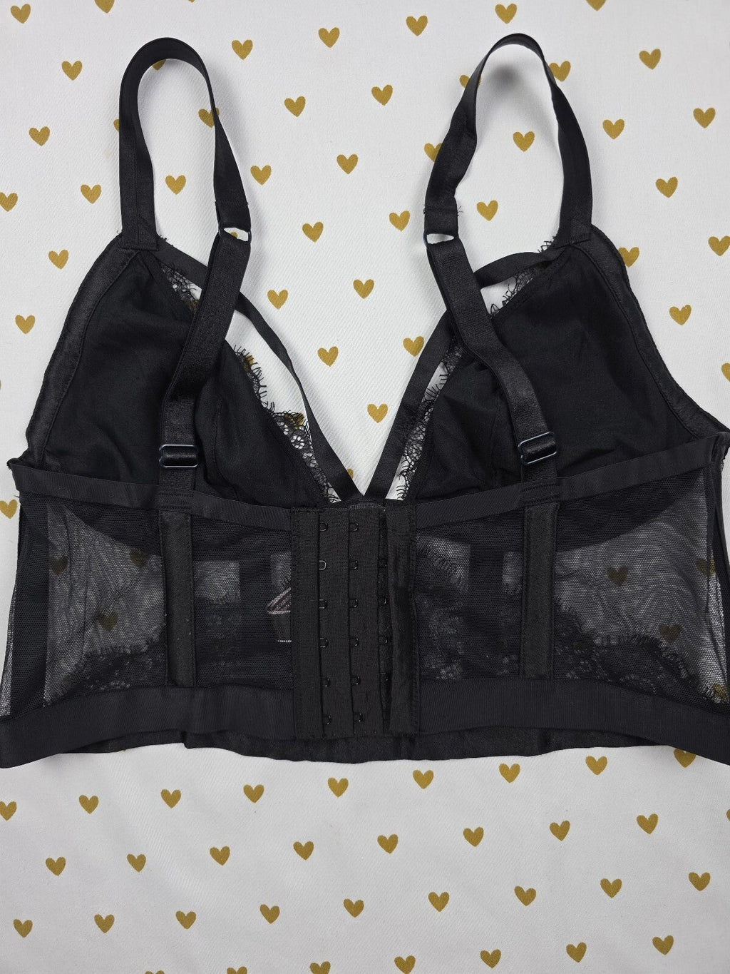 Victorias Secret Black Very Sexy Medium Sheer Bralette Bra Top Tank