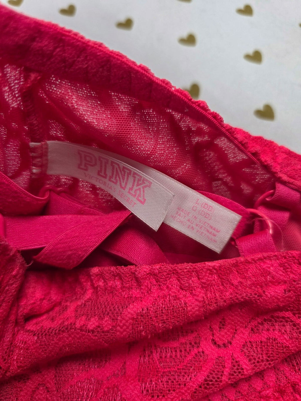 Victorias Secret Pink Formed Cup Large DD Bralette Bra Top Tank
