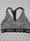 Victorias Secret Pink Cheetah leopard Racerback MEDIUM Bralette Bra Top Tank