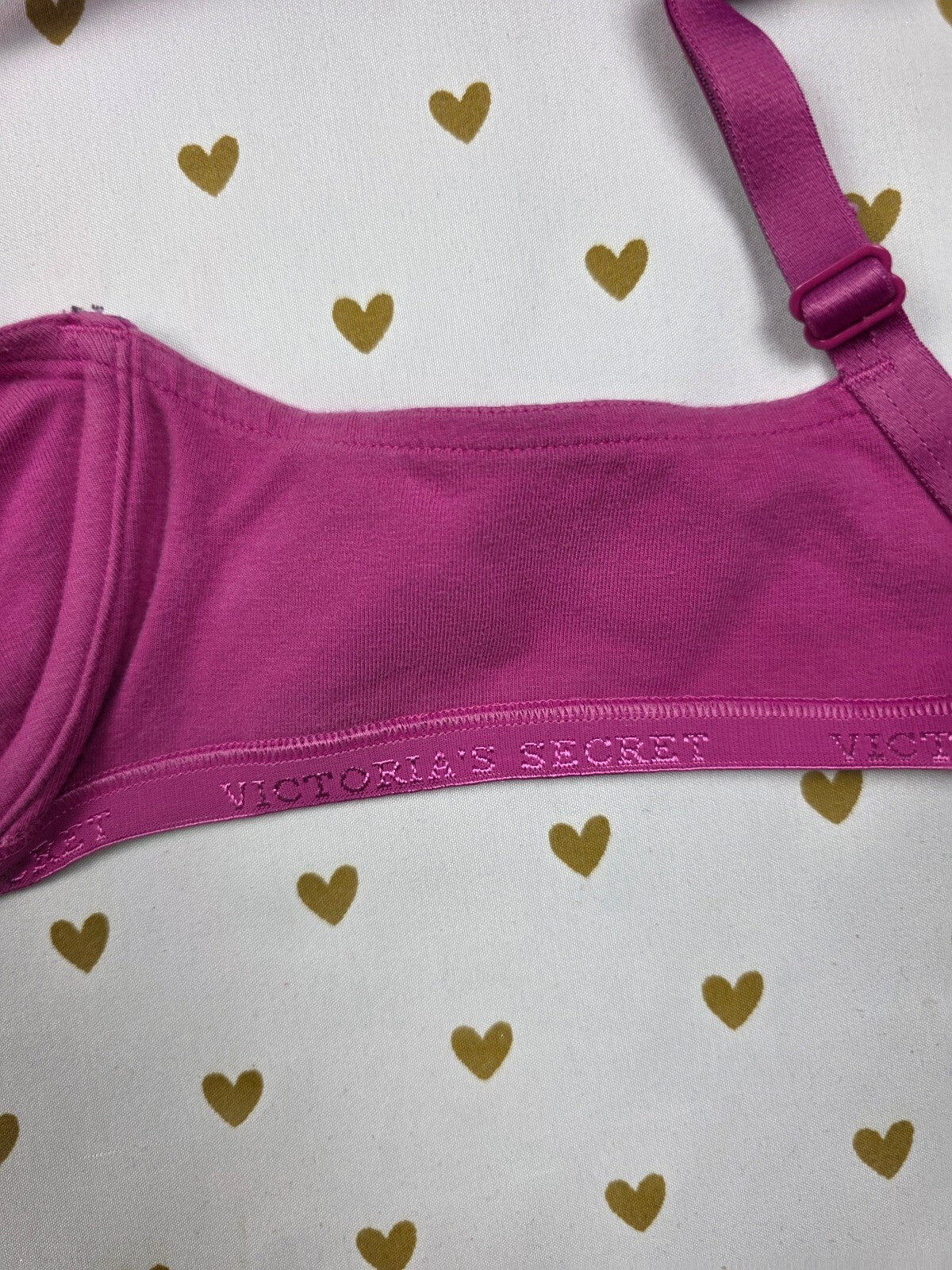 Victorias Secret Vintage Cotton Lounge 36B Lightly Lined Bra