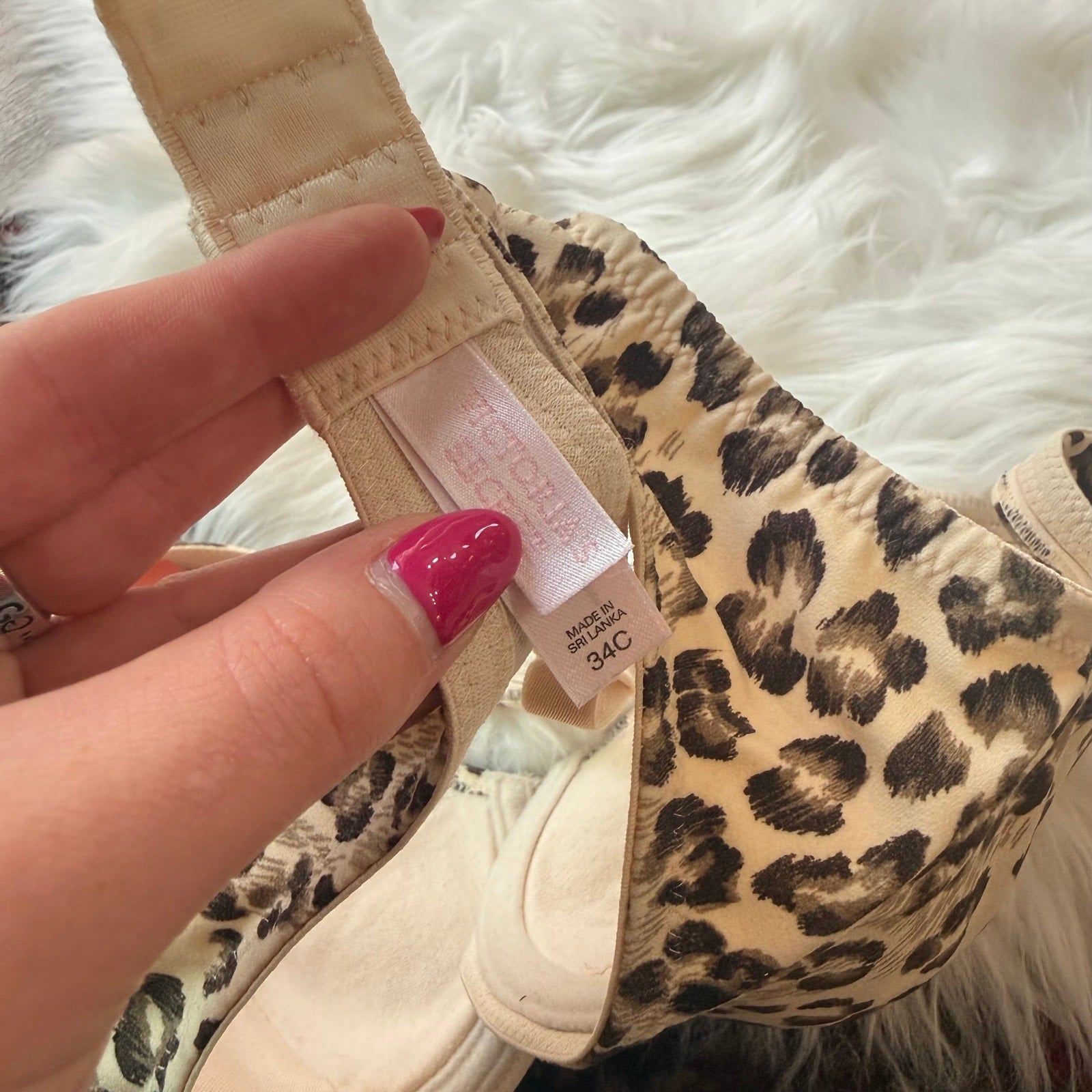 Victoria's Secret Vintage Y2K Animal Print Bra - 34C